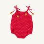 Junie B. Bubble - Richmond Red & Worth Avenue Dallas Dot with Star Ties