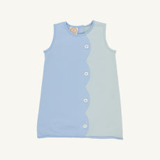 Kennedy Colorblock Jumper - Sarasota Sky & Old Greenwich Green