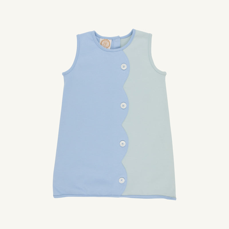 Kennedy Colorblock Jumper - Sarasota Sky & Old Greenwich Green