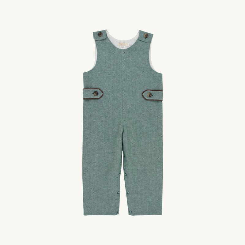 Lawson Longall - Grier Green Herringbone with Chelsea Chocolate
