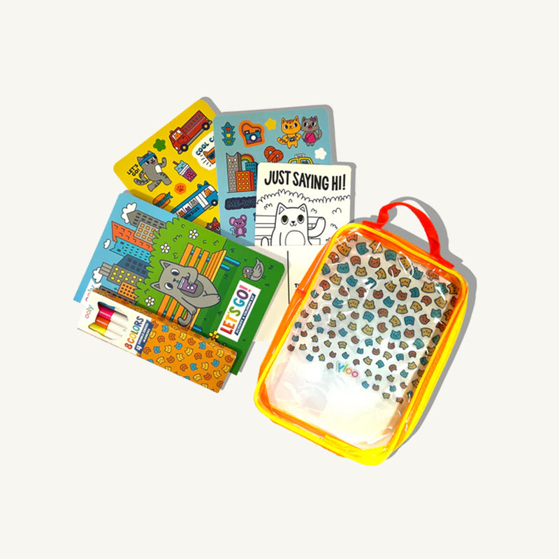 Kitty in the City Activity & Coloring Kit - Ooly
