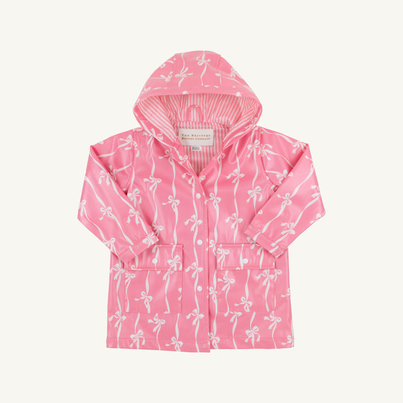 Liquid Sunshine Slicker - Bell Court Bows (Hamptons Hot Pink)