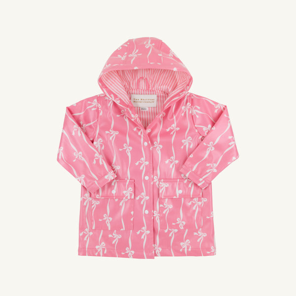 Liquid Sunshine Slicker - Bell Court Bows (Hamptons Hot Pink)