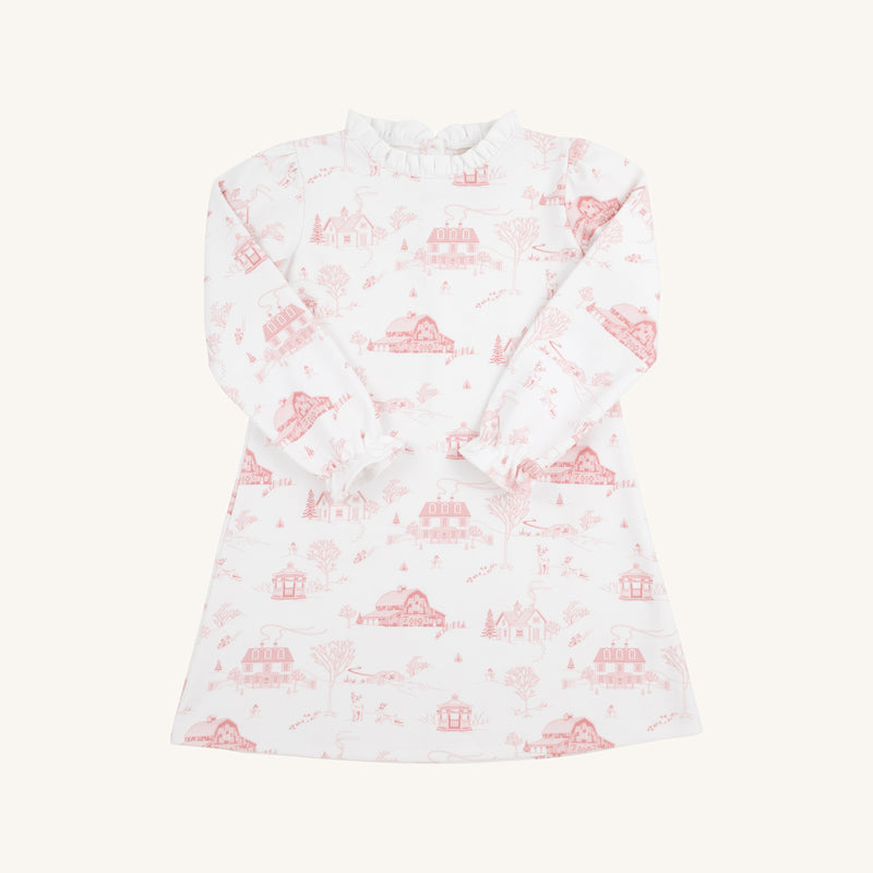 Lizzie's Luxe Leisure Dress - York Town Toile with Worth Avenue White