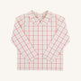 Peter Pan Collar Shirt (Long Sleeve Woven) - Oak Park Plaid