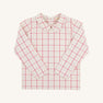Peter Pan Collar Shirt (Long Sleeve Woven) - Oak Park Plaid