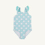 Long Bay Bathing Suit - Catamaran Cane with Edisto Egg Blue