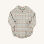 Long Sleeve Brentley Bubble - Henry Clay Houndstooth (Edisto Egg Blue)