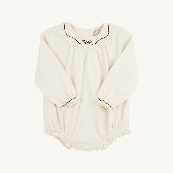 Long Sleeve Bridget Bubble - Palmetto Pearl with Newport Night Bow