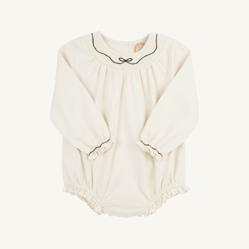 Long Sleeve Bridget Bubble - Palmetto Pearl with Newport Night Bow