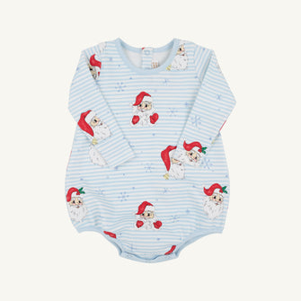 Embroidery result for: Long Sleeve Patton Play Bubble - Dear Santa (Buckhead Blue Stripe) with Buckhead Blue