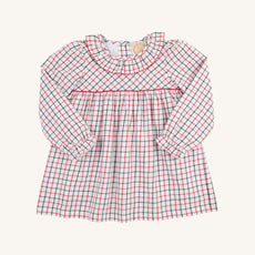 Long Sleeve Ramona Ruffle Collar Dress - Old Town Tattersall