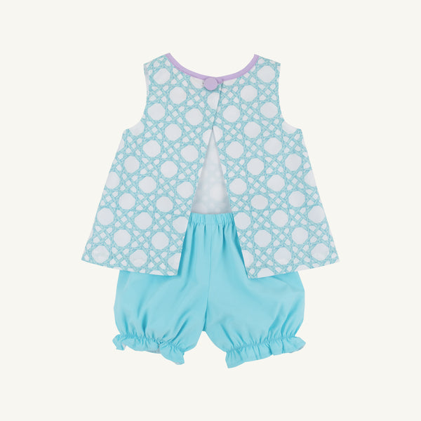 Lucy Boone Button Set - Catamaran Cane with Edisto Egg Blue