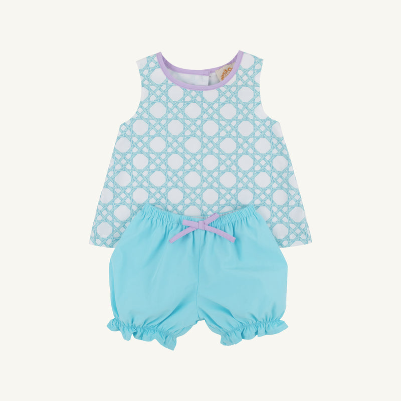 Lucy Boone Button Set - Catamaran Cane with Edisto Egg Blue