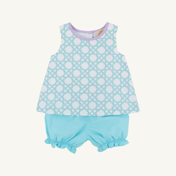 Lucy Boone Button Set - Catamaran Cane with Edisto Egg Blue