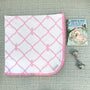 Belle Meade Bow Bundle - Baby Buggy Blanket, Oopsie Daisy Burp Cloth, Burp Me Bib