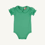 Maude's Peter Pan Collar Shirt (Short Sleeve Pima) - Gibson Island Green
