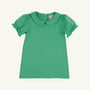 Maude's Peter Pan Collar Shirt (Short Sleeve Pima) - Gibson Island Green