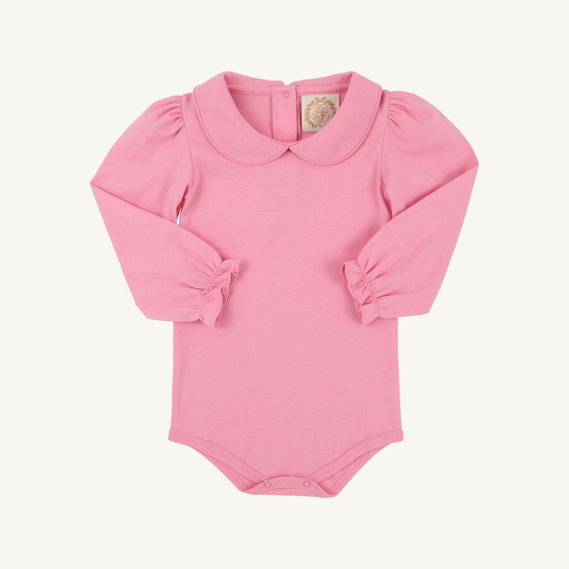 Maude's Peter Pan Collar Shirt (Long Sleeve Pima) - Hamptons Hot Pink