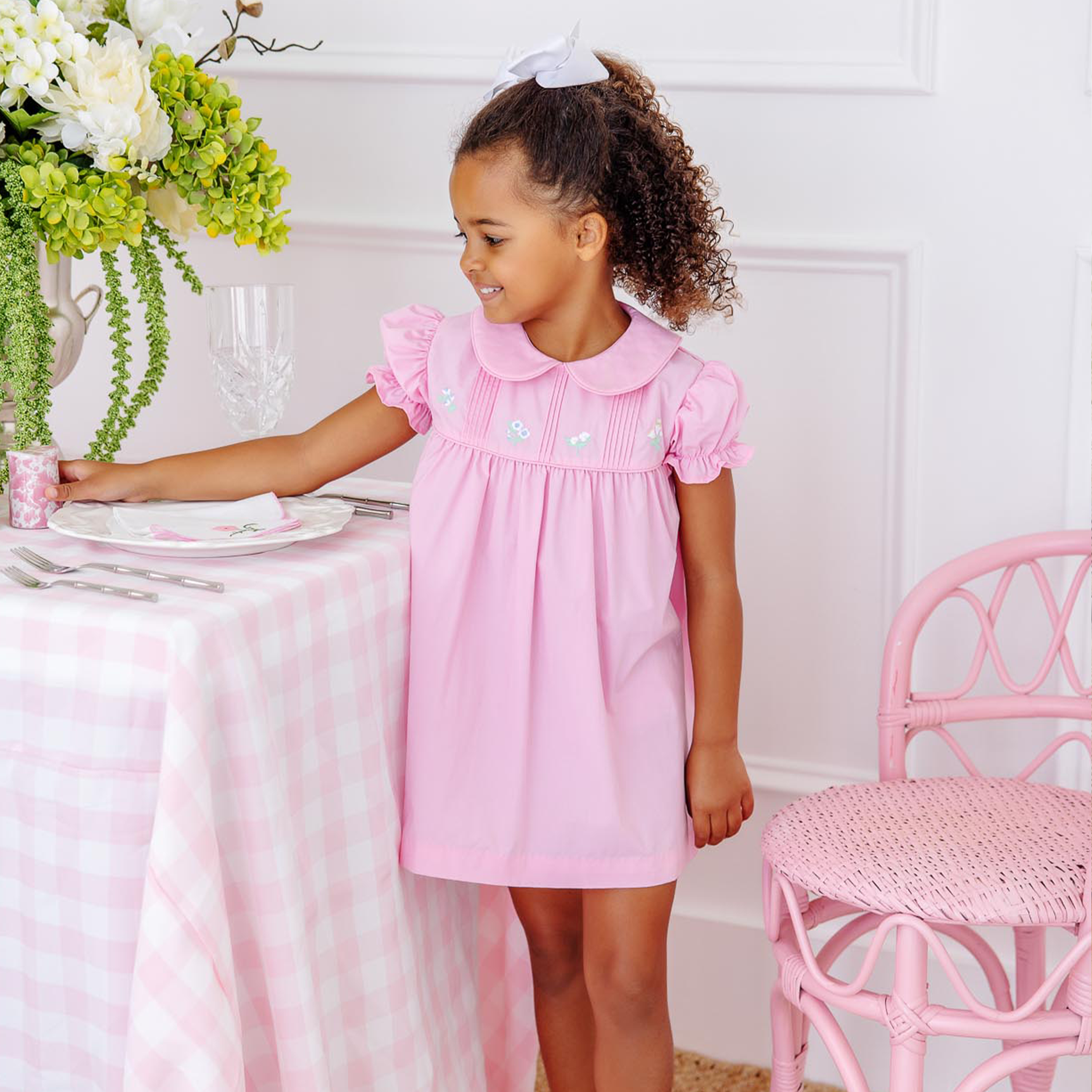 classic easter dress Precious Easter Eggs White Amelia Dress