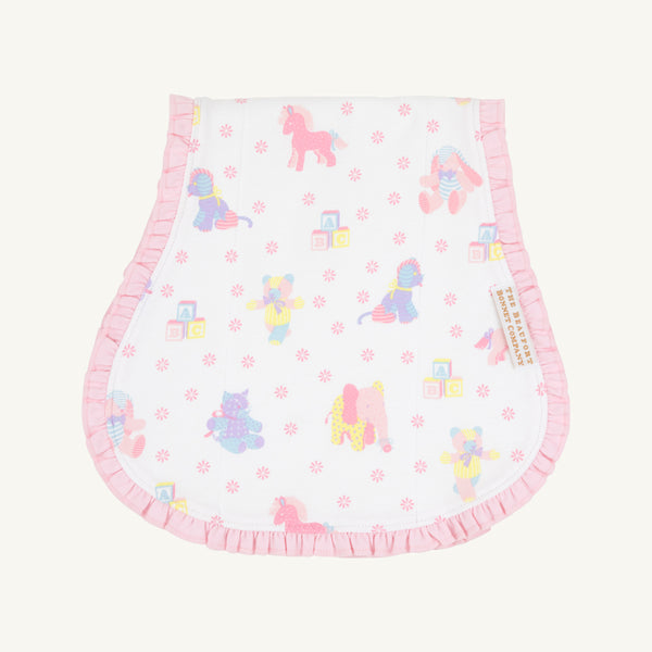 Oopsie Daisy Burp Cloth - Cuddle up Cutie (Palm Beach Pink) with Palm Beach Pink