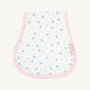 Oopsie Daisy Burp Cloth - Dunwoody Daisy with Palm Beach Pink