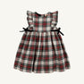 Pammy's Pinafore Dress (Flannel) - Charlie Place Plaid with Newport Night Velveteen