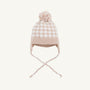 Parrish Pom Pom Hat - Light Khaki & Worth Avenue White Gingham