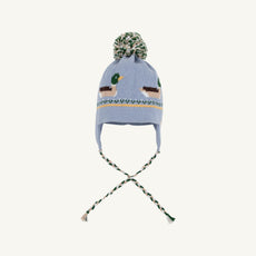 Parrish Pom Pom Hat - Sarasota Sky with Duck Motifs