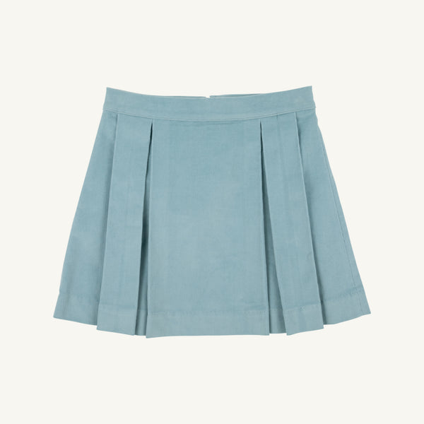 Parson Pleated Skirt - Old Greenwich Green Corduroy