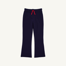 Patty Pants - Nantucket Navy & Richmond Red with Flowers
