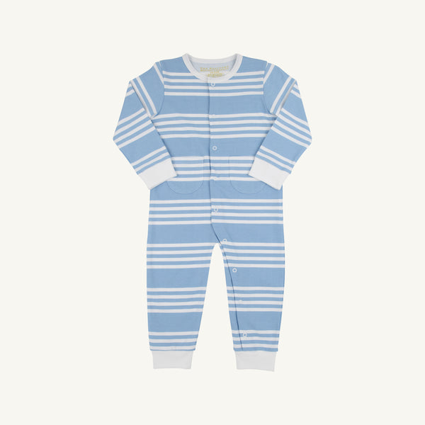 Paxton Playsuit - Saddle Ridge Stripe (Sarasota Sky)