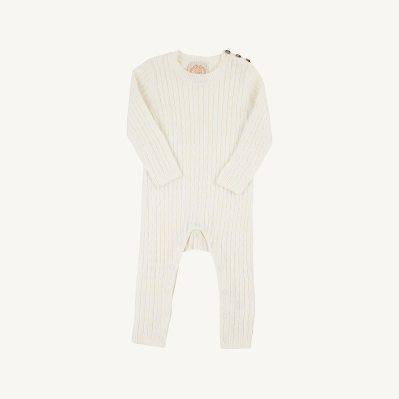 Pearson Playsuit (Cable Knit) - Palmetto Pearl