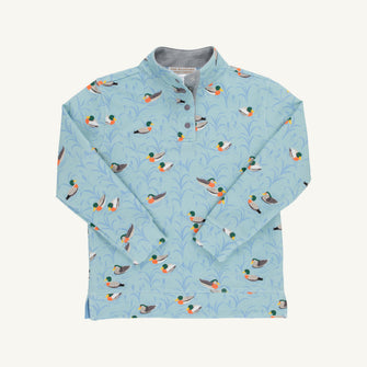 Embroidery result for: Pendleton's Popped Collar - Fine Weather For Ducks with Grantley Gray