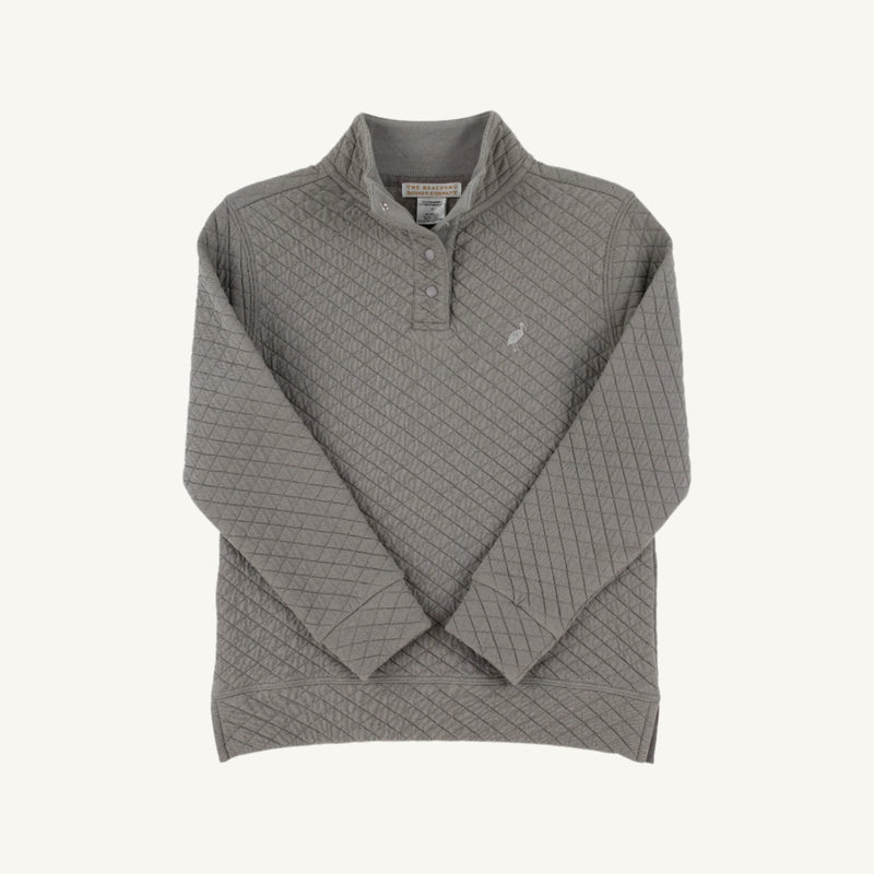 Pendleton Popped Collar (Quilted) - Grantley Gray with Tonal Stork