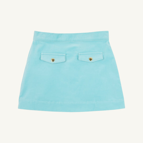 Perrin Pocket Skirt - Edisto Egg Blue Velveteen