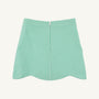 Perrin Scallop Skort - Gibson Island Green Mini Gingham with Apple Embroidery