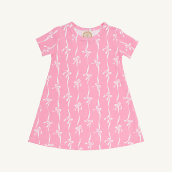 Embroidery result for: Polly Play Dress - Bell Court Bows (Hamptons Hot Pink)