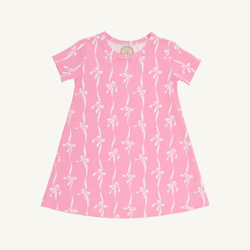 Polly Play Dress - Bell Court Bows (Hamptons Hot Pink)