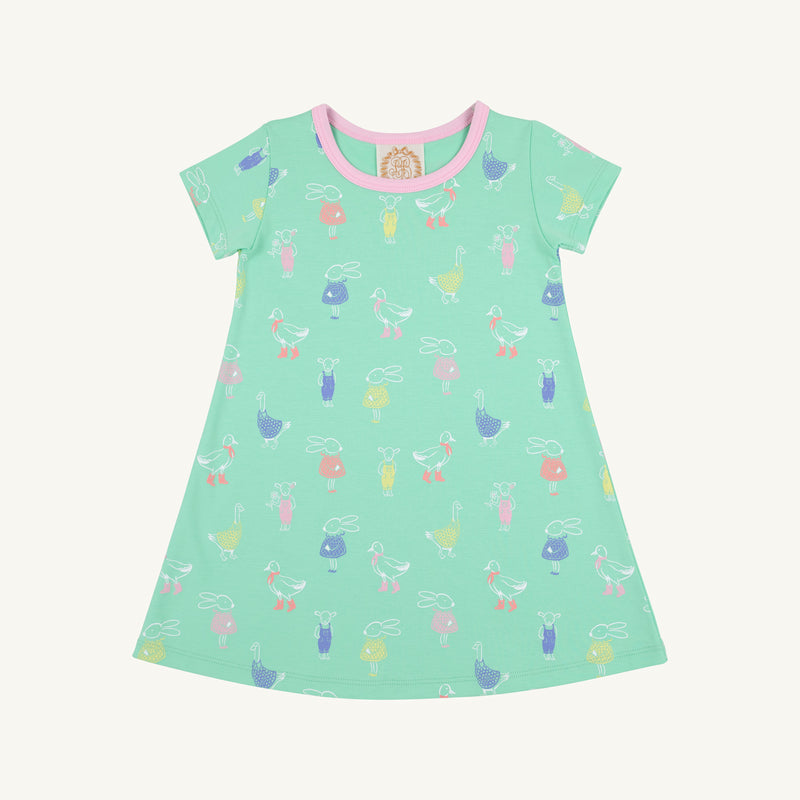 Polly Play Dress - Farm Life Friends (Pink) and Pier Party Pink
