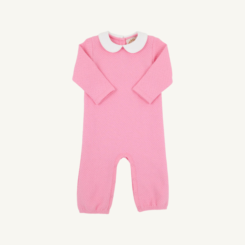 Poppy Dell Playsuit - Hamptons Hot Pink with Worth Avenue White