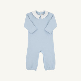 Embroidery result for: Potter Playsuit - Buckhead Blue with Worth Avenue White