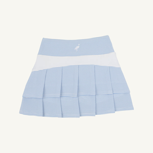 Prepletic™ Cindy Skort - Beale Street Blue Seersucker with Worth Avenue White