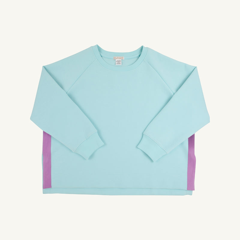 Prepletic™ Courtney's Cozy Crewneck - Edisto Egg Blue with Valley High Violet