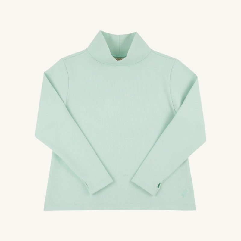 Prepletic™ Finley Funnel Sweatshirt - Sea Island Seafoam with Tonal Stork