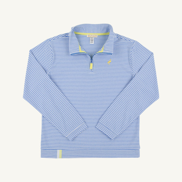 Prepletic™ Hayword Half Zip - Barbados Blue Stripe
