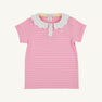 Prepletic™ Preppy Polo - Pier Party Pink Stripe with Worth Avenue White