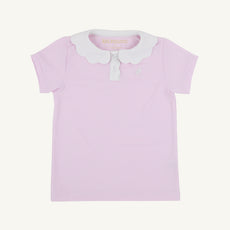 Prepletic™ Preppy Polo - Valley High Violet Stripe with Worth Avenue White