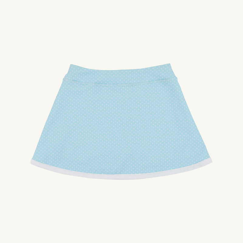 Prepletic™ Samantha Skort - Belhaven Blue Micro Dot with Worth Avenue White