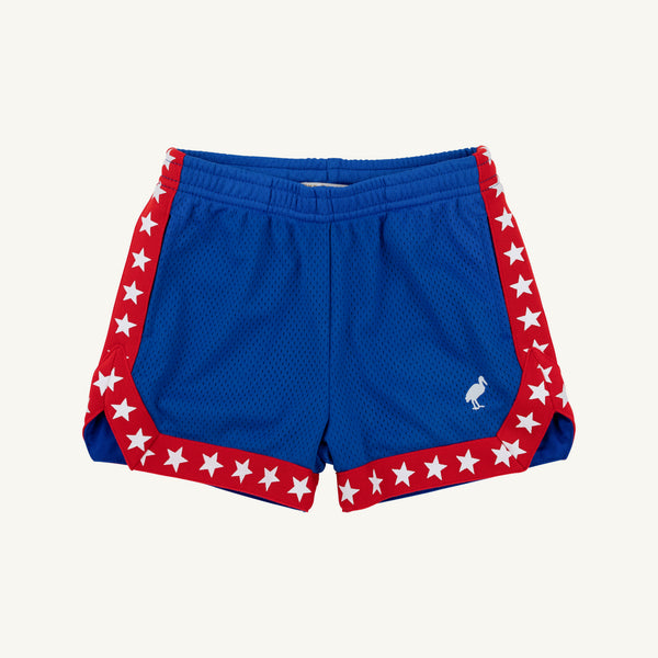 Prepletic™ Sheppy Shorts - Rockefeller Royal with Richmond Red & Stars